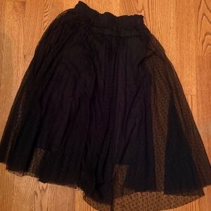Stradivarius black long skirt